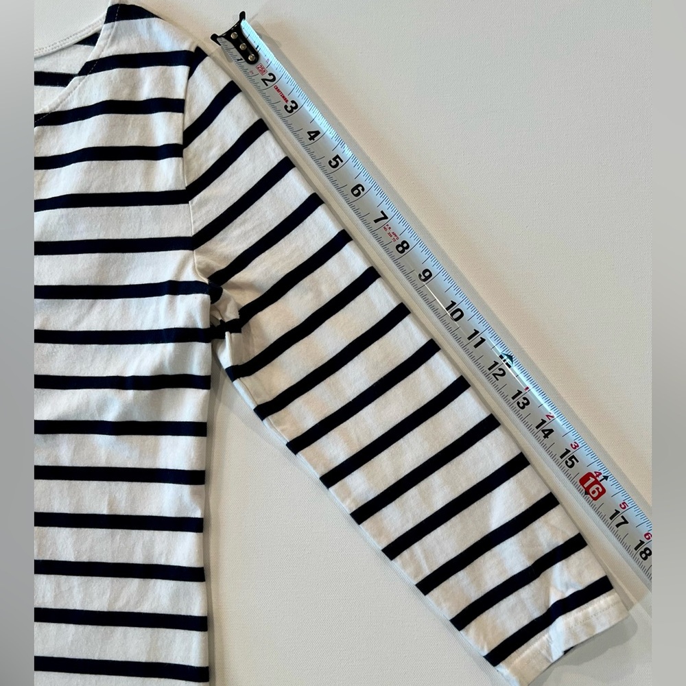 Gap Nautical Navy White Striped Dress Long Sleeve Yacht Boat Sailor Beach Sea - Picture 8 of 13